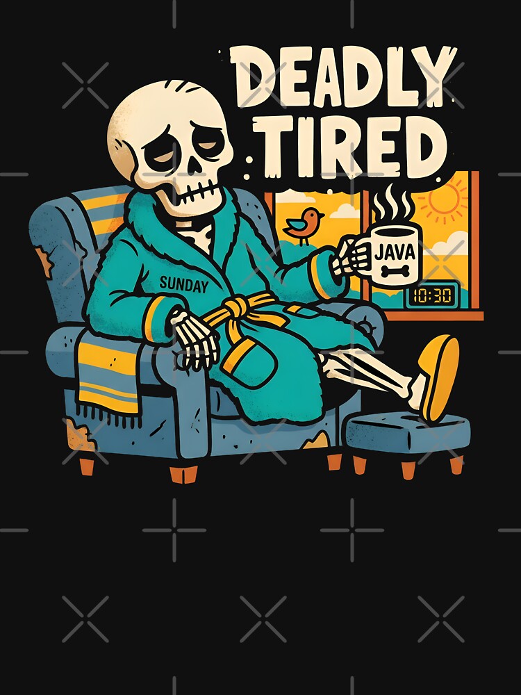 Deadly Tired Skeleton by Zazz Lee