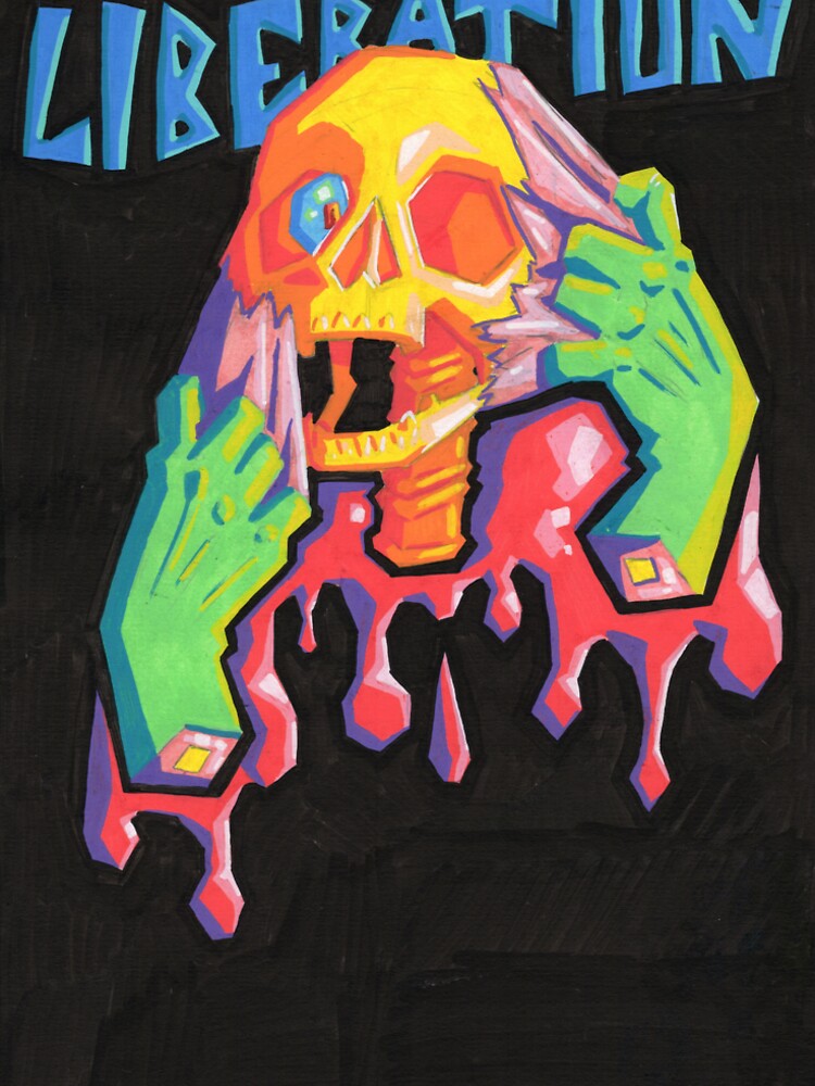 angry skeleton Illustration by NineRavensArt
