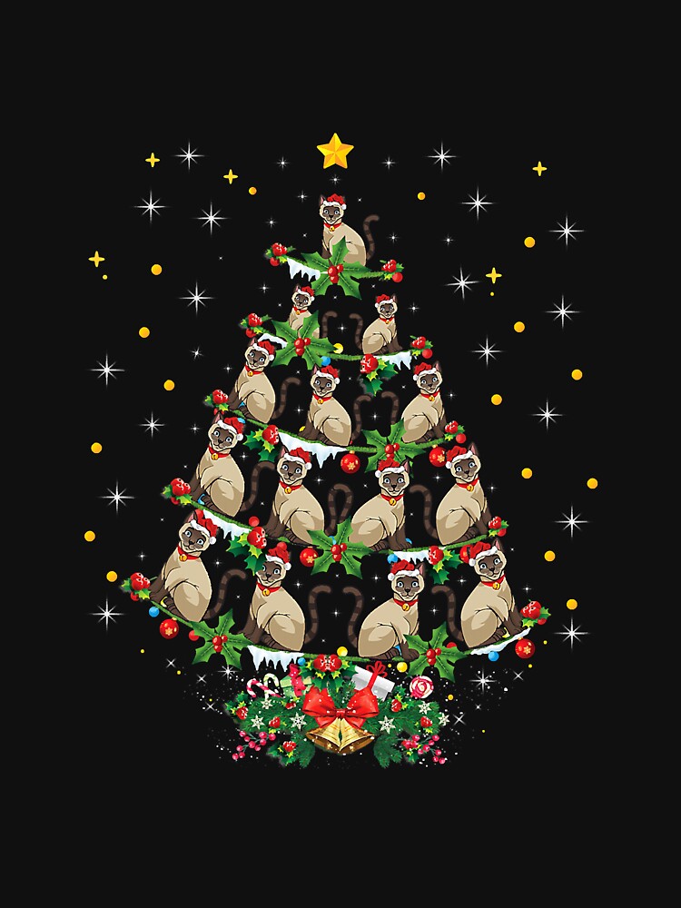 Siamese Cat Lover Xmas Santa Hat by saragrant39