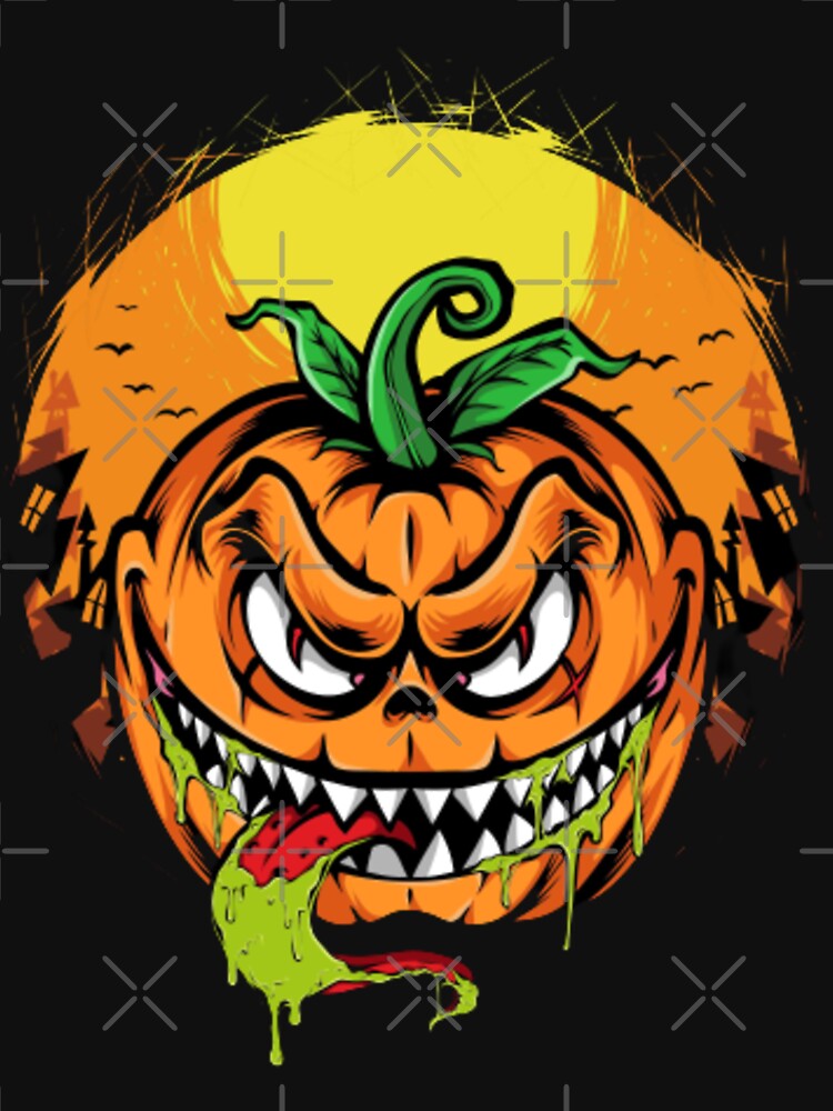 Halloween Vintage Pumpkin Scene by fathibcht