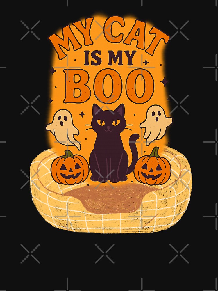 My Cat Is My Boo – Cute Funny Halloween Cat Design by Tadeusz1