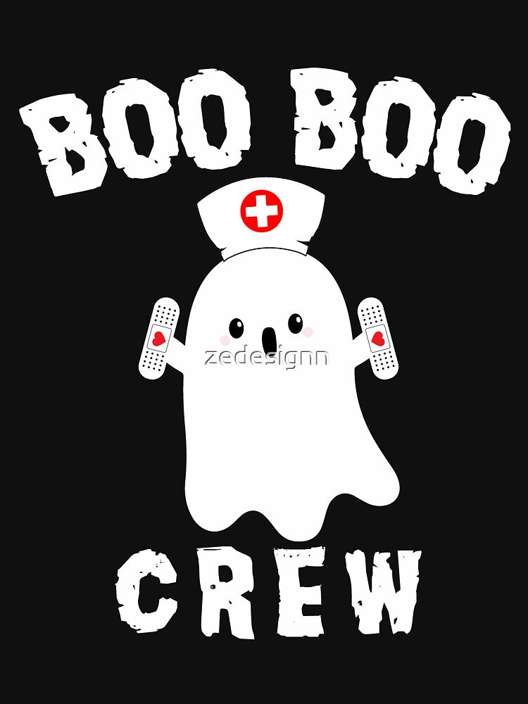 Boo Boo Crew Nurse Ghost Halloween Nurse Party by zedesignn