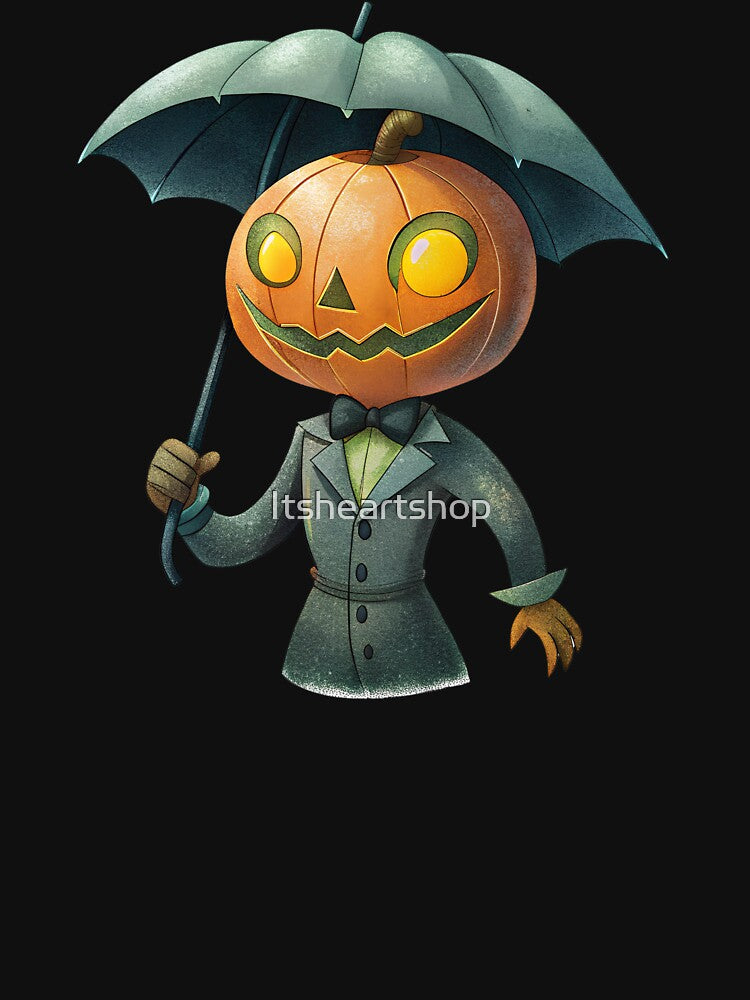 Spooky Pumpkin with Umbrella by Itsheartshop