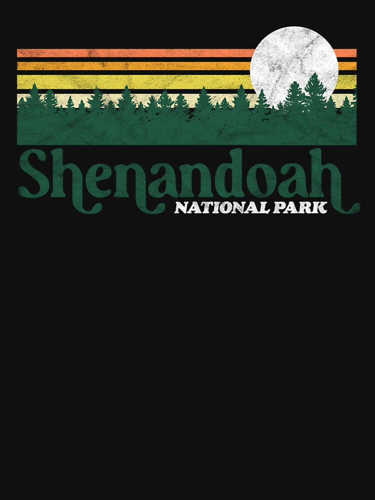 Shenandoah National Park Vintage Distressed 80s Trees by Nikolanek