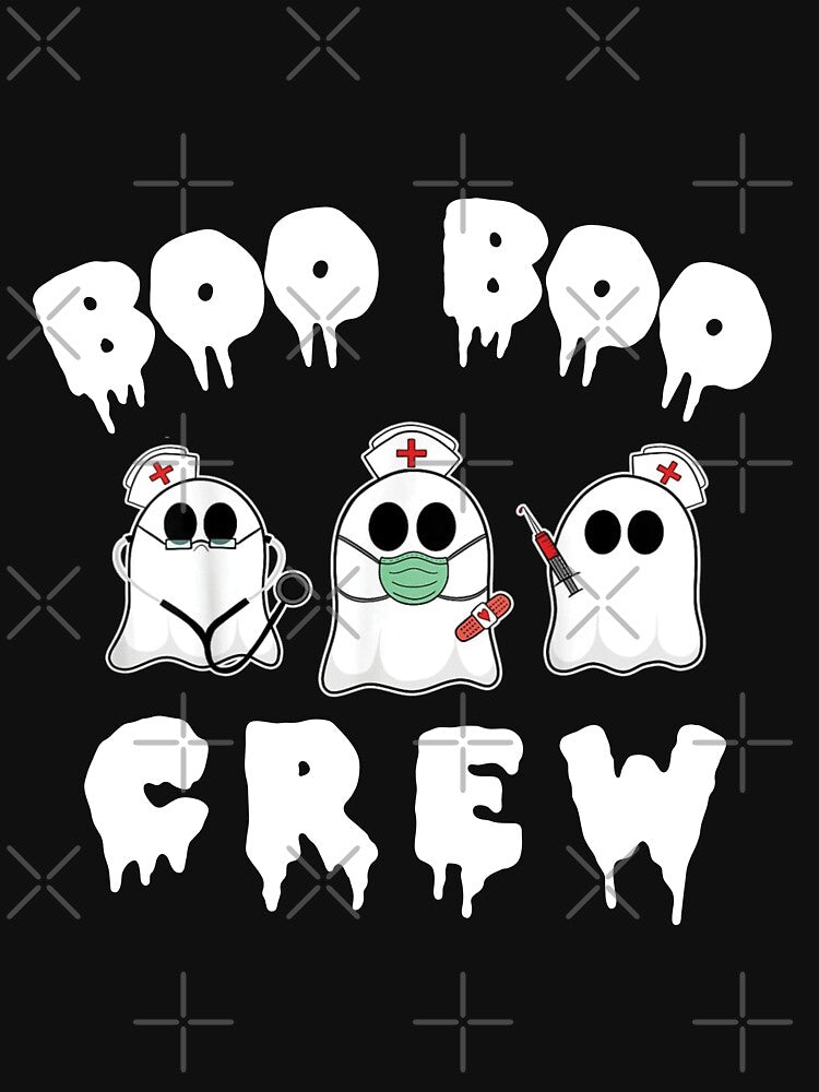 Boo Boo Crew Funny Nurse Halloween Ghost Costume Gift by Nabells
