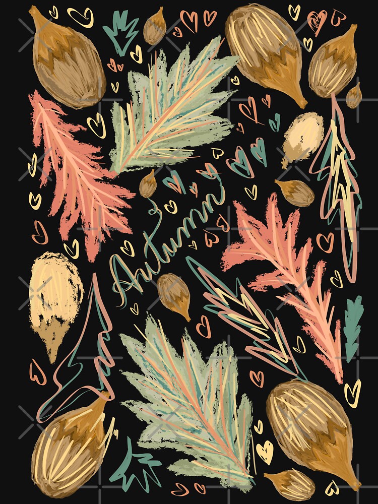 Autumn leaves and Hearts by Lovesicker
