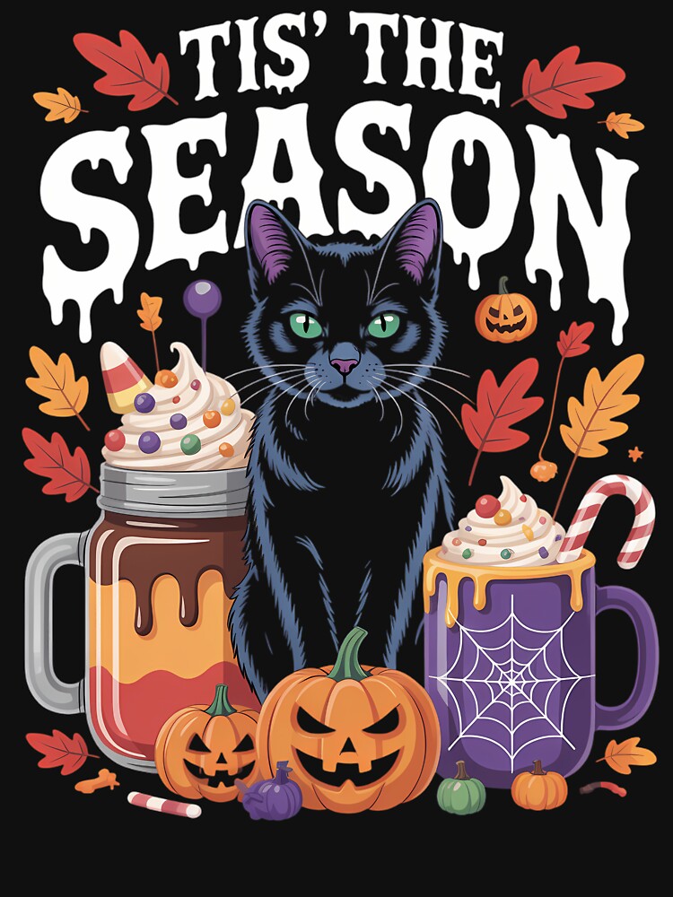 Autumn Fall Cute Coffee Pumpkin Cat Lovers by blueyeeti