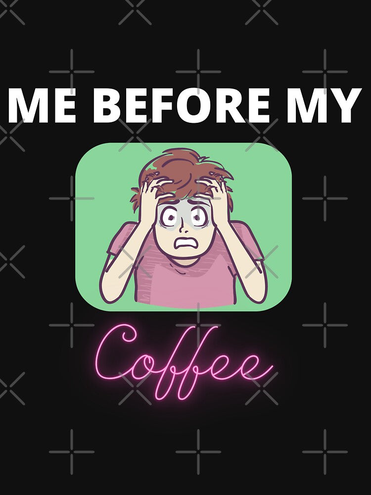 panic mode me before my coffee by Rahhal