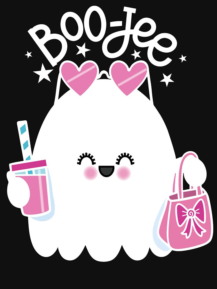 Boo-jee Ghost – Cute Halloween Aesthetic White Design by Educlips