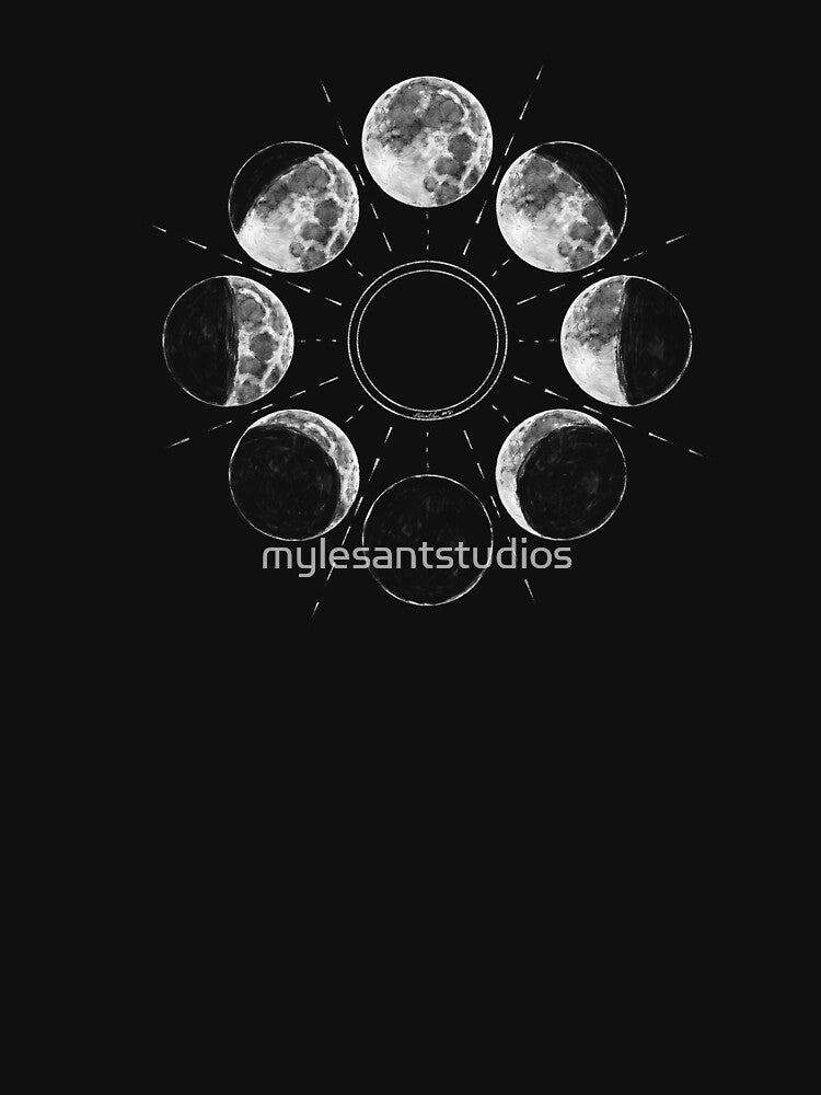 Phases of the Moon by mylesantstudios
