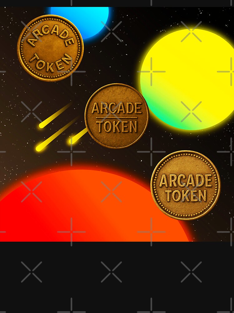❇️ INSERT COIN TO CONTINUE COLLECTION ❇️ -  Arcade Token – Meteor Shower Edition by WheelieGdArt