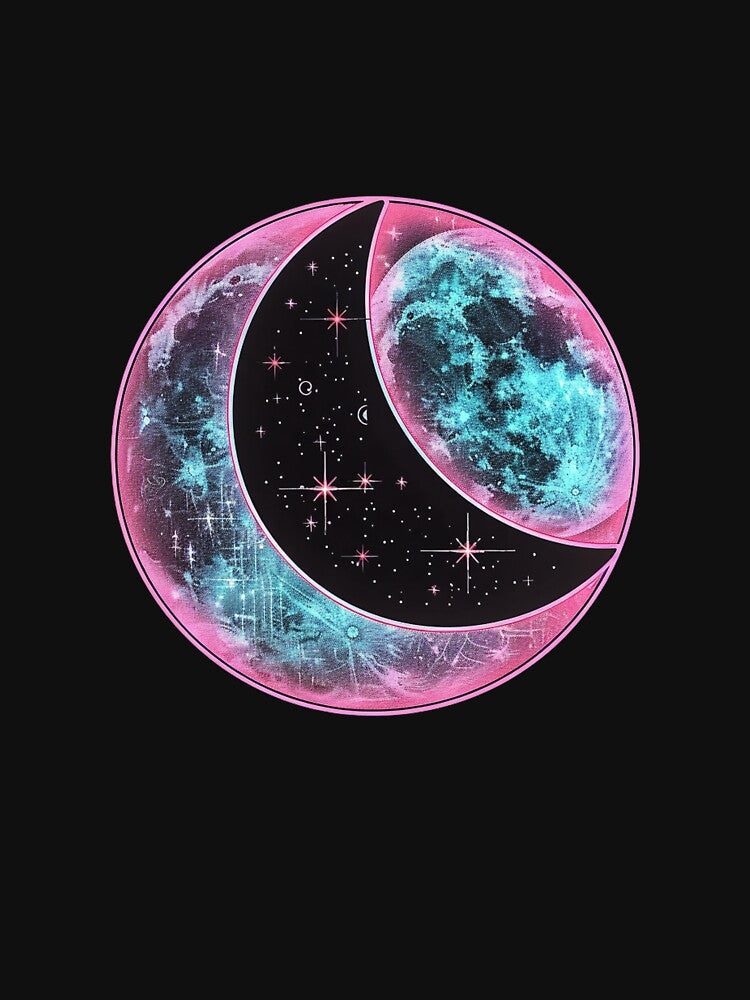phases of the moon by RetroWaveArtCo
