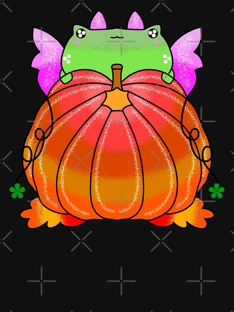 Fairycore ghost adorable Coolest pumpkin patch halloween frog by Quacktails