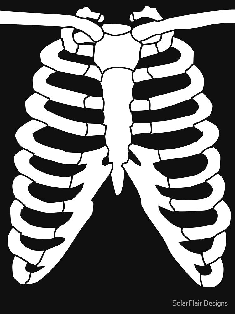 DIY Skeleton Costume for Halloween Tee - Skeleton Shirt by SolarFlair Designs