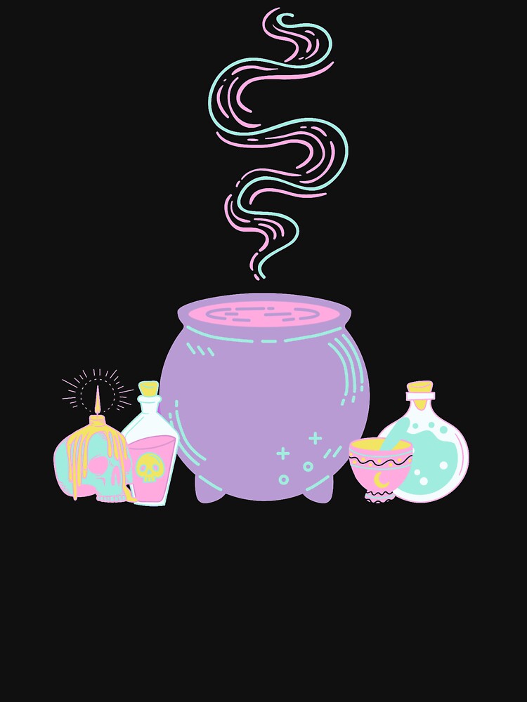 Pastel Cauldron & Potions by thefinishedswan