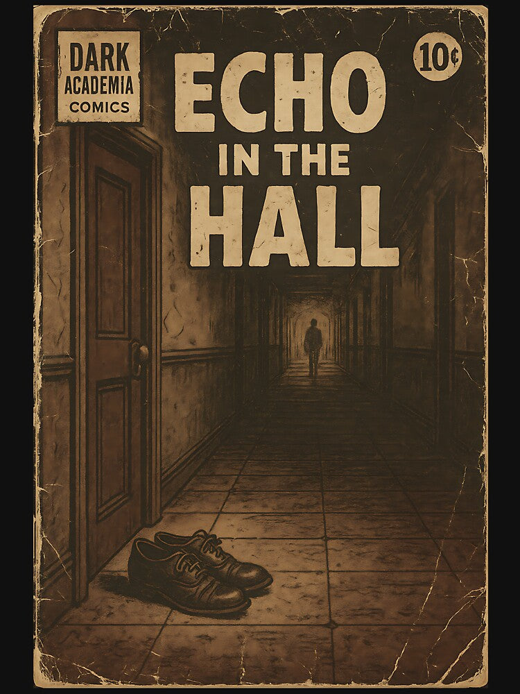 Vintage Dark Academia: Echo in the Hall by bapupa