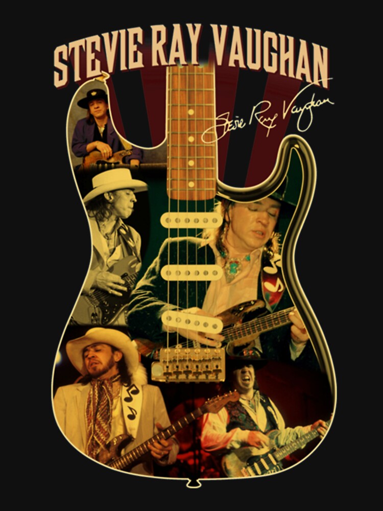 Guitarist Blues Man Vaughan 70s Retro Men Women by THERETROBLUES