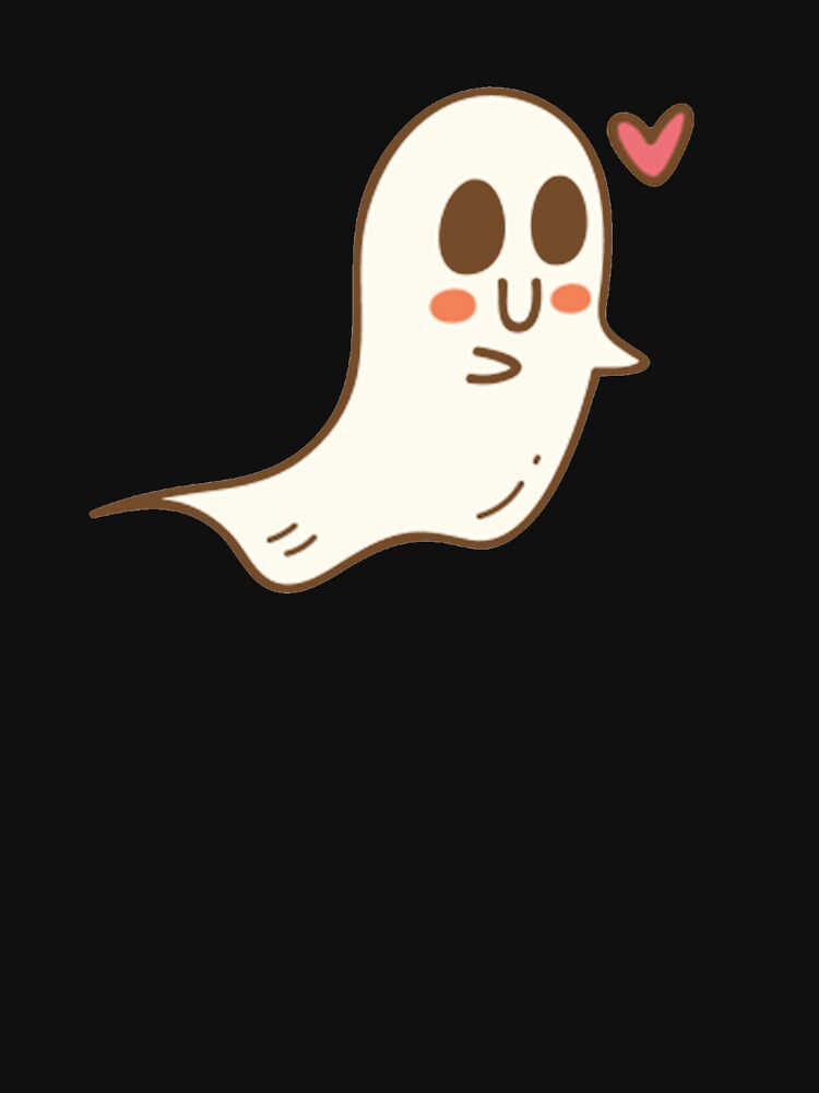 Halloween White Happy Ghost by Gemmazzurra