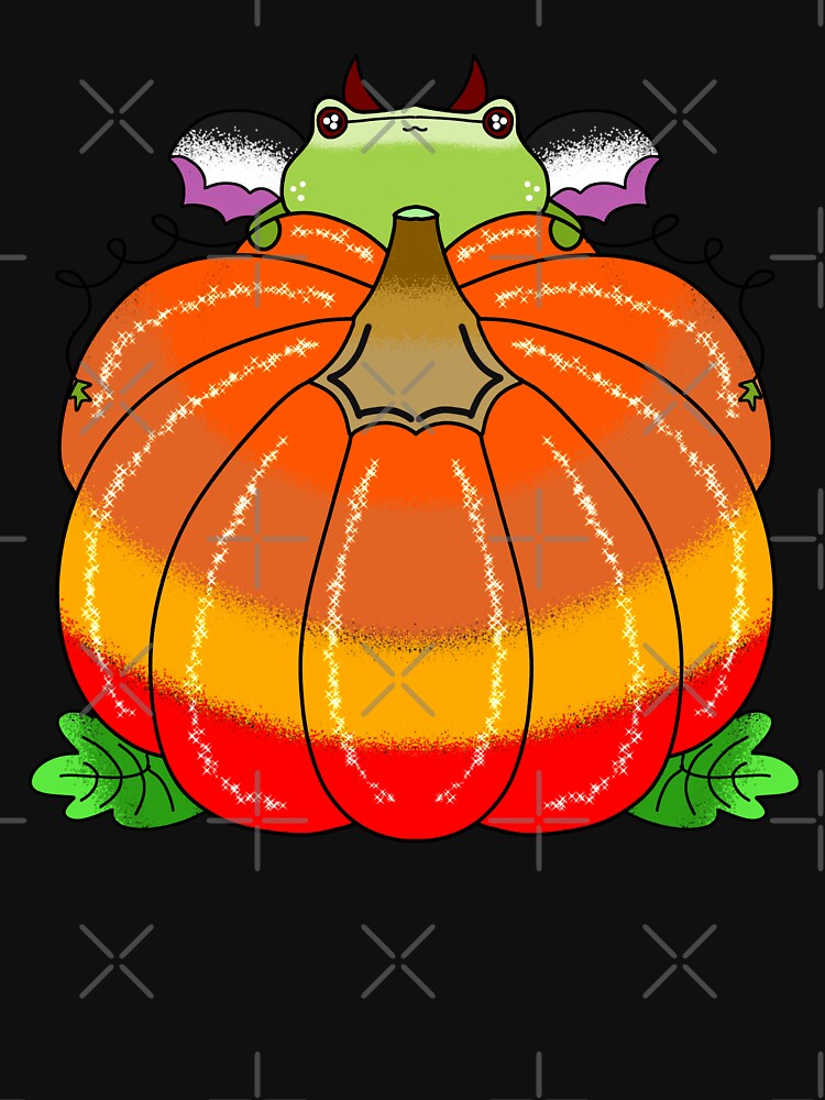 Coolest pumpkin patch halloween vampire frog by Quacktails