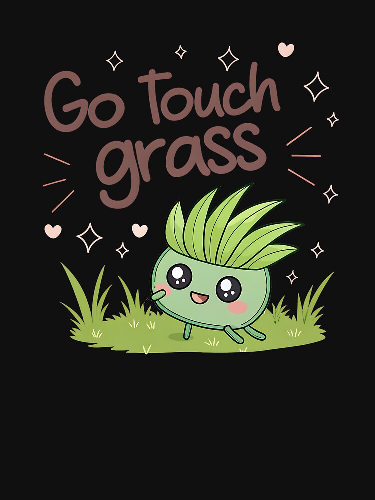 Go Touch Grass (Cute Nature Meme) by Neural-canvas