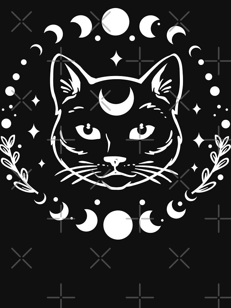 Cat and Moon by RebeccaRe