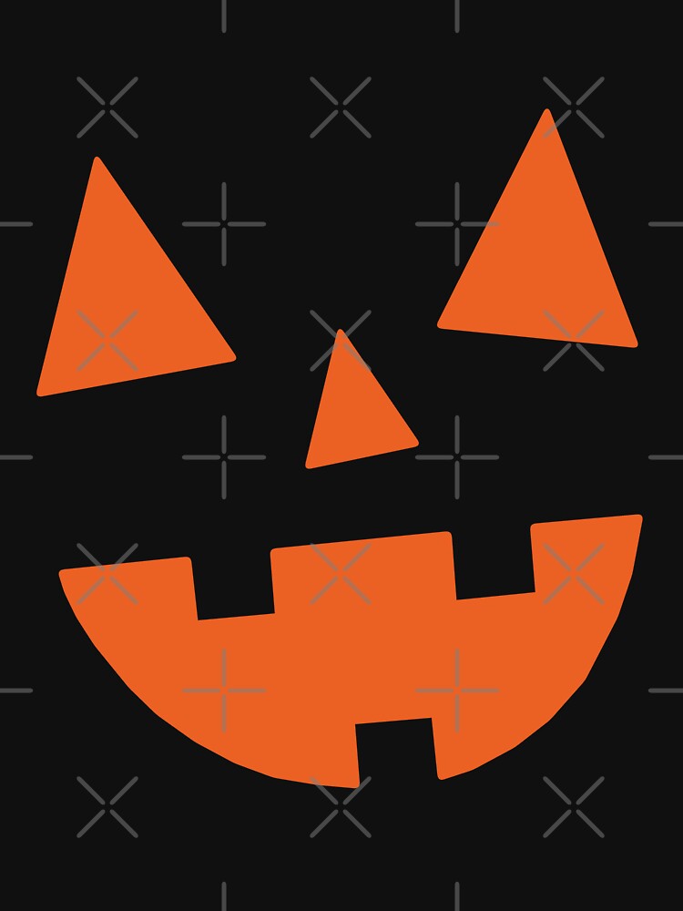 Three tooth Jack o Lantern silhouette ORANGE by lovesuperkarma
