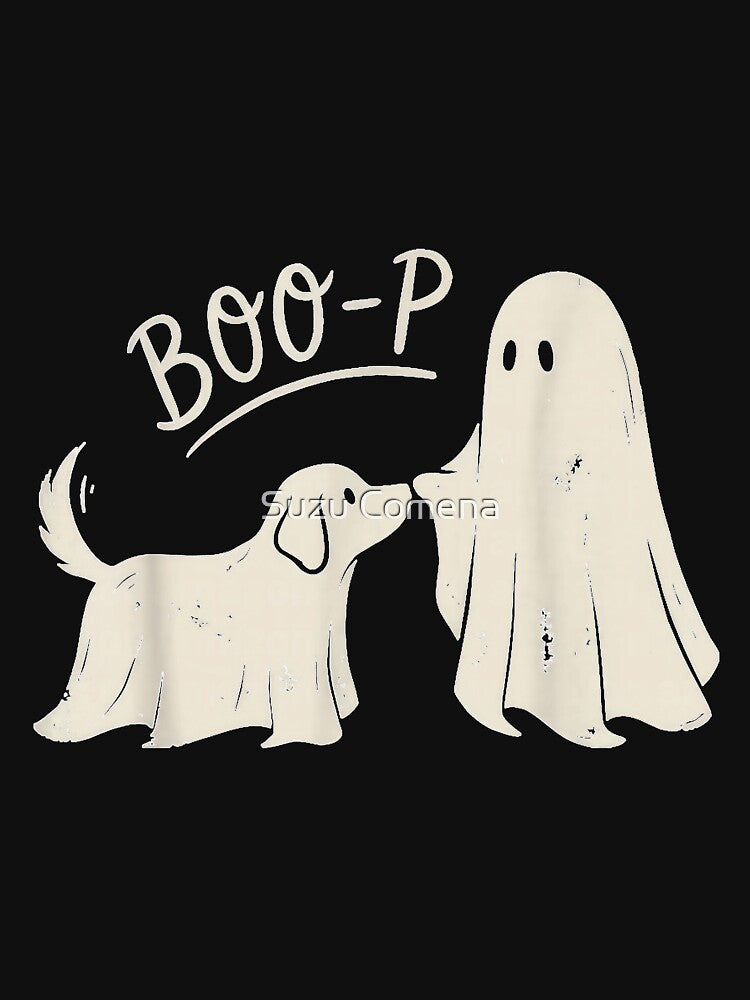Boo-P Ghost Dog Nose Boop Halloween Costume Animal Lover by Suzu Comena