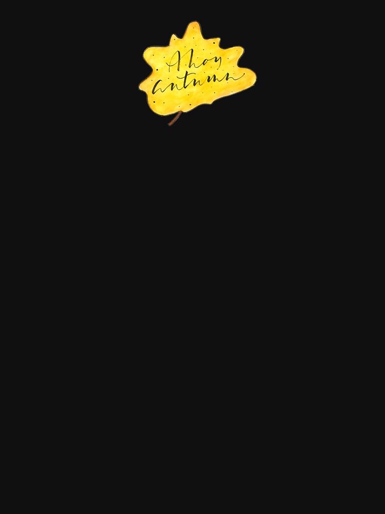 Ahoy Autumn Wish I Calligraphy by GreenStem