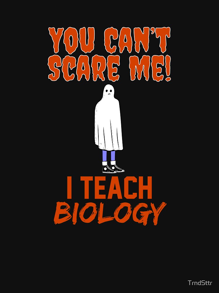 Funny Gift for Biology Teachers Halloween by TrndSttr