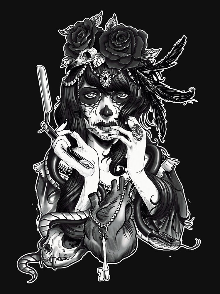 Dia De Los Muertos Sugar Skull by BoazLindqu