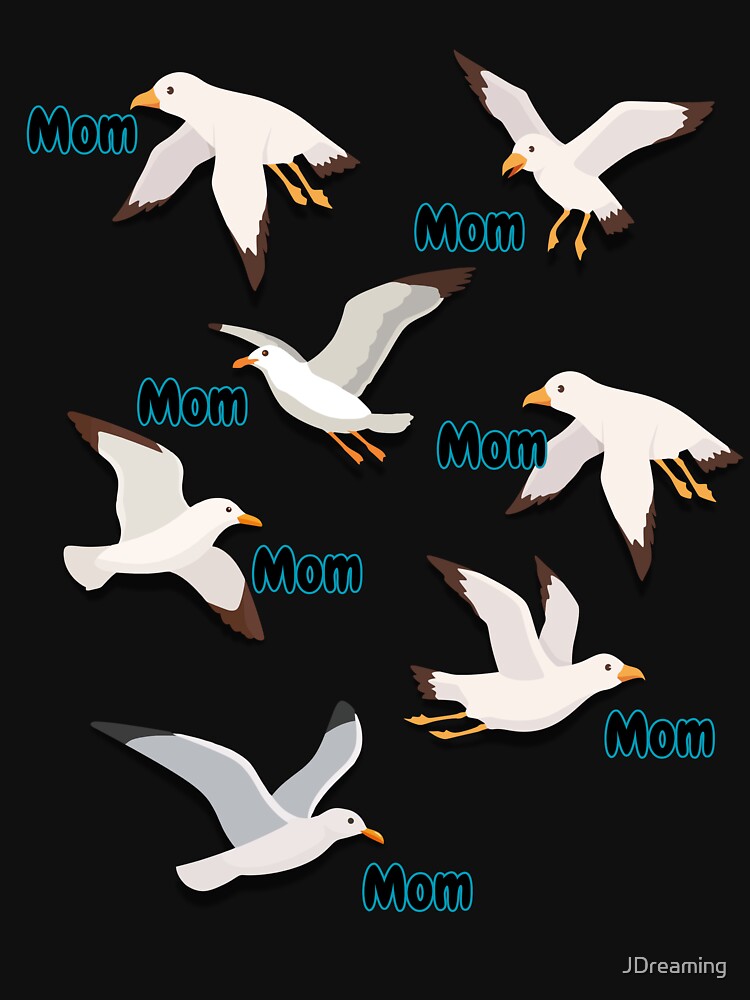 Funny, animated seagulls calling mom by JDreaming