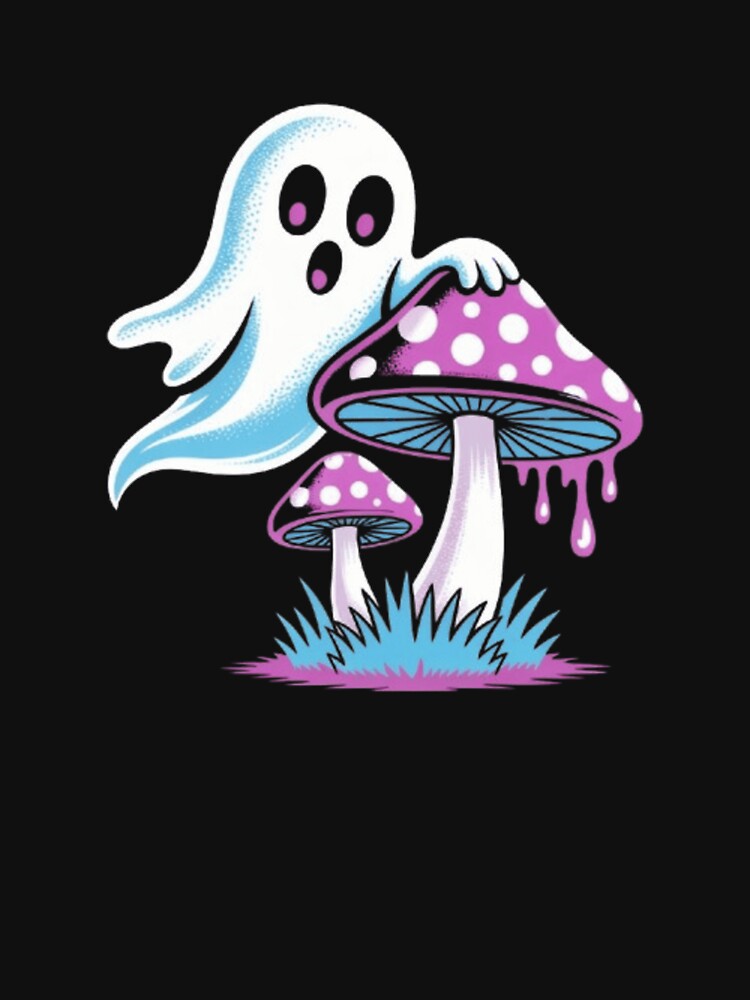 Ghost Shroom – Cute Spooky Mushroom Spirit by vvcreativedesigns