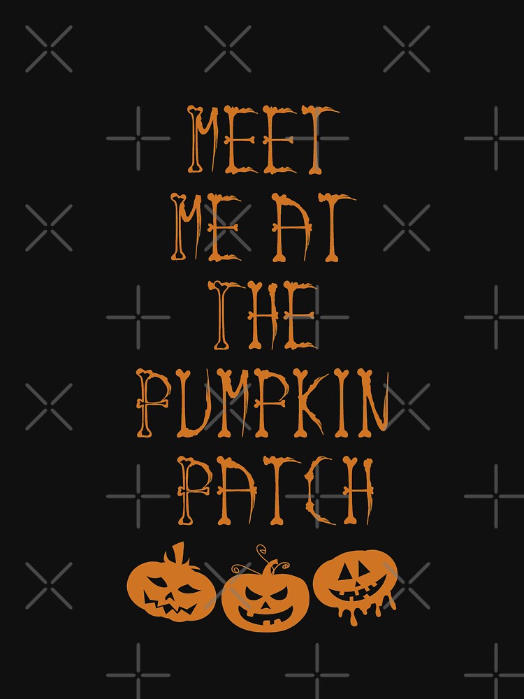 Meet Me at The Pumpkin Patch - Pumpkins Print Cute Graphic Fall Tee Tops by SdForce