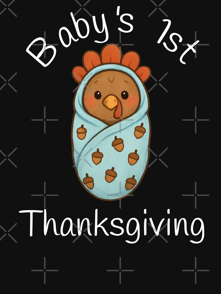 baby turkey in an acorn blanket by Be-Random