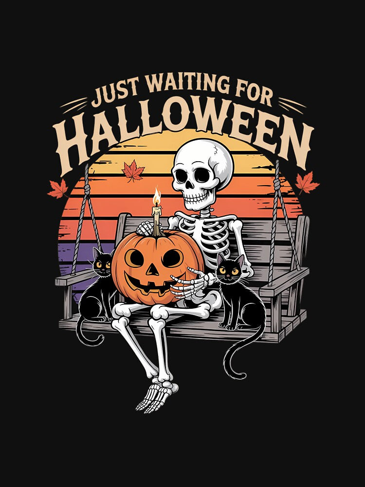 Just Waiting for Halloween Skeleton Coffee Jack Or Lantern by DeadlockCrew