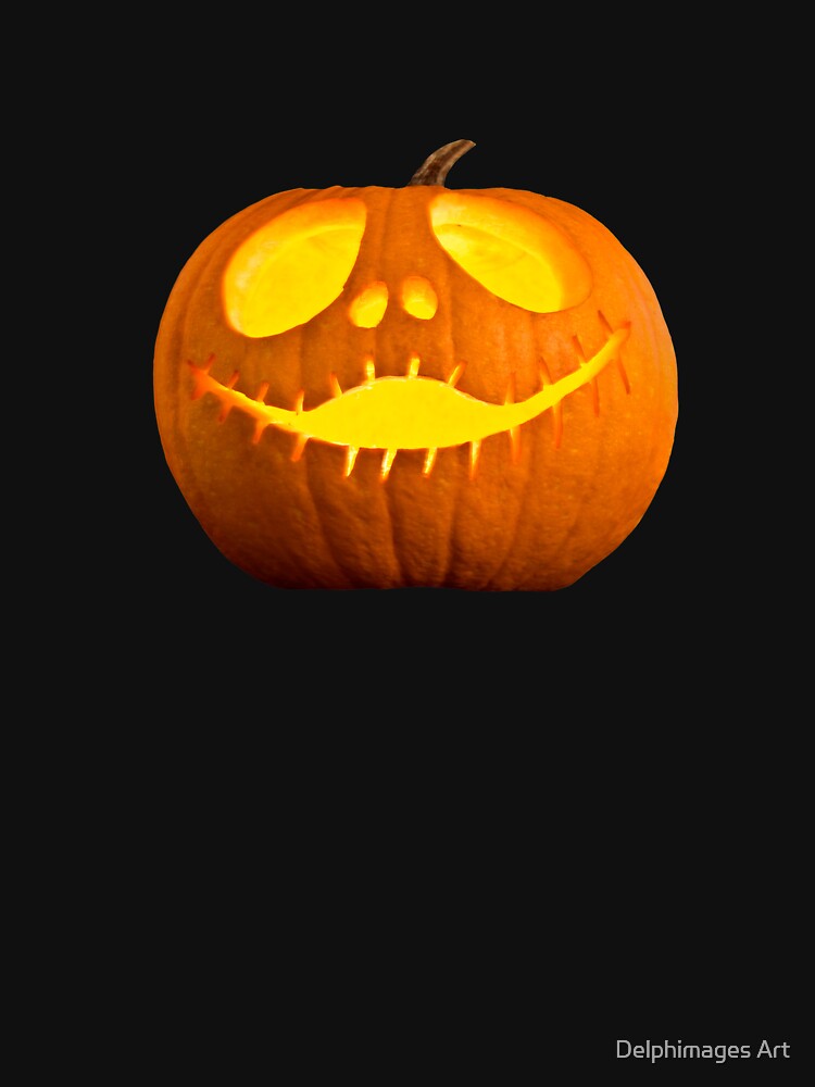 Halloween carved pumpkin by Delphimages Art