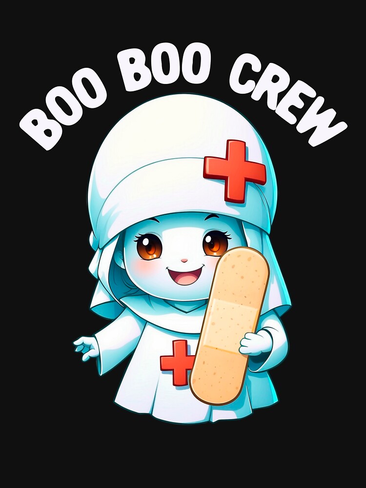 Boo Boo Crew Nurse Halloween Nurse Ghost Boo Crew Gear by DynamicDesign