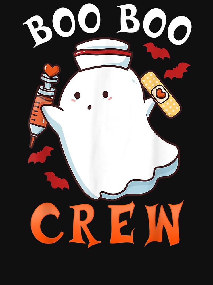 Halloween Nurse Boo Boo Crew T-Shirt by BolichFalk