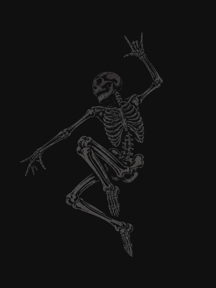 Dance With Death Vintage Dancing Skeleton by Biancadann