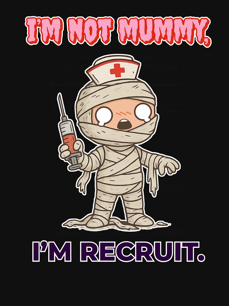 Funny Halloween Nurse Mummy T Shirt by heyyoyeah63