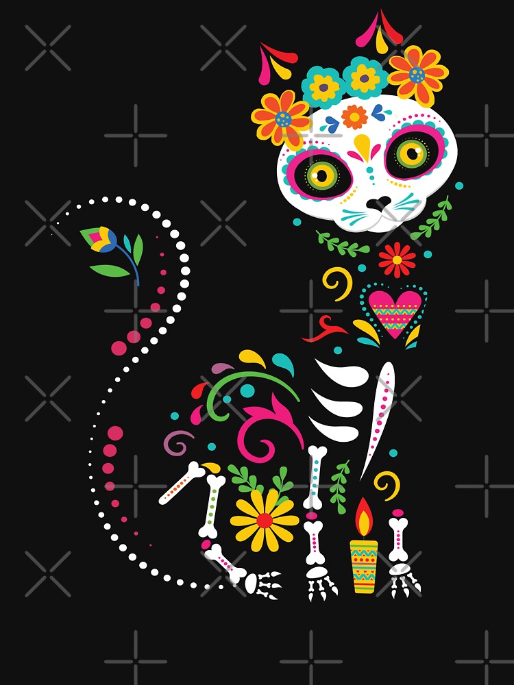 Dia de Los Muertos Cat Kitten Mexiko by MooonTees