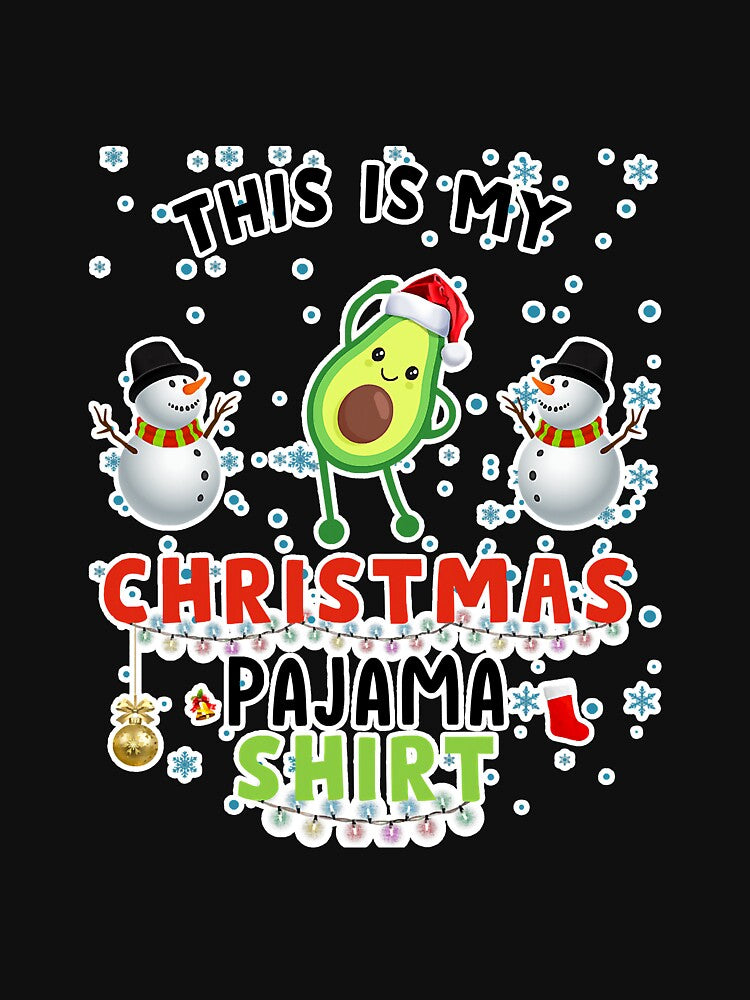 This Is My Christmas Avocado Pajama by SkyCloudBlue