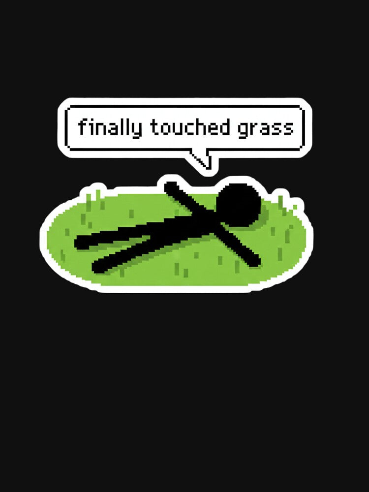 Finally Touched Grass Pixel Meme by TinyJoy Studio