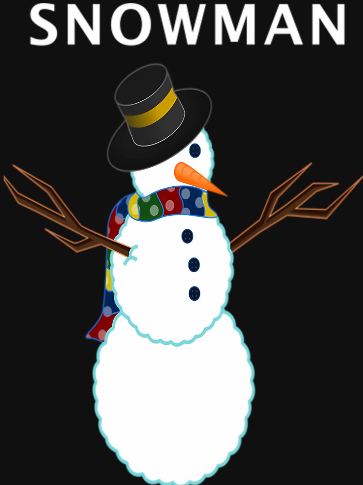 Cool Logo Funny Christmas Snowman by Shop-Art-bigfo