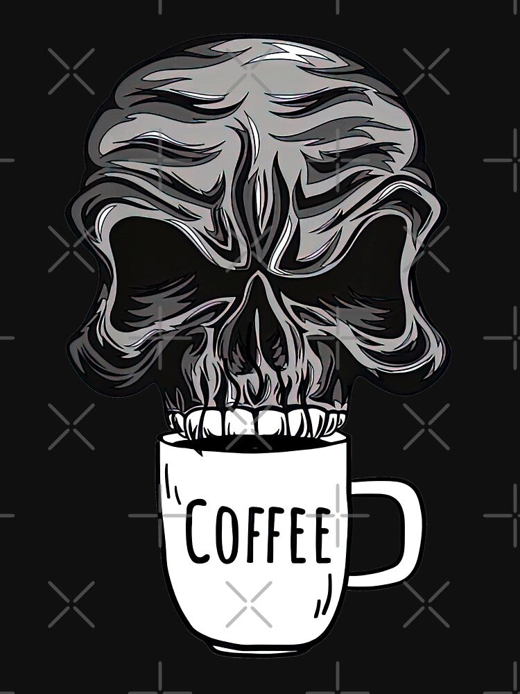 Skeleton With Coffee Halloween by KuylerKnight
