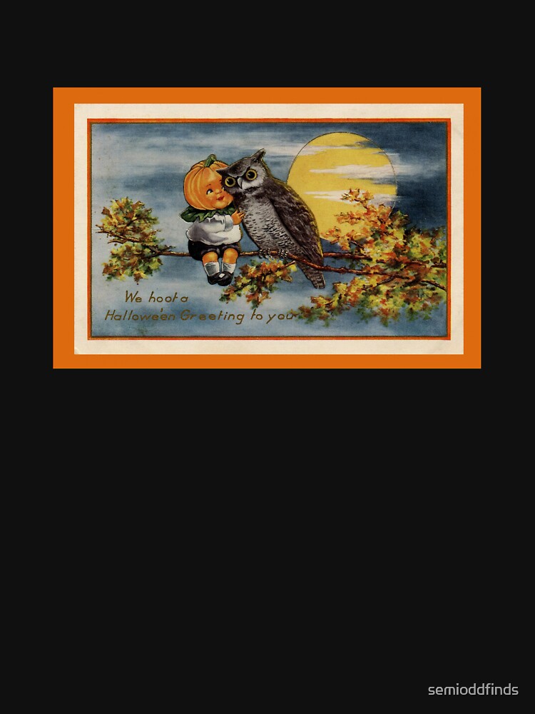 Vintage Halloween Greeting Card by semioddfinds