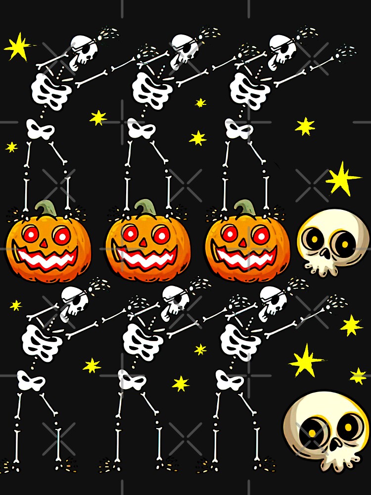 Funny Skeletons Dancing Halloween by KuylerKnight