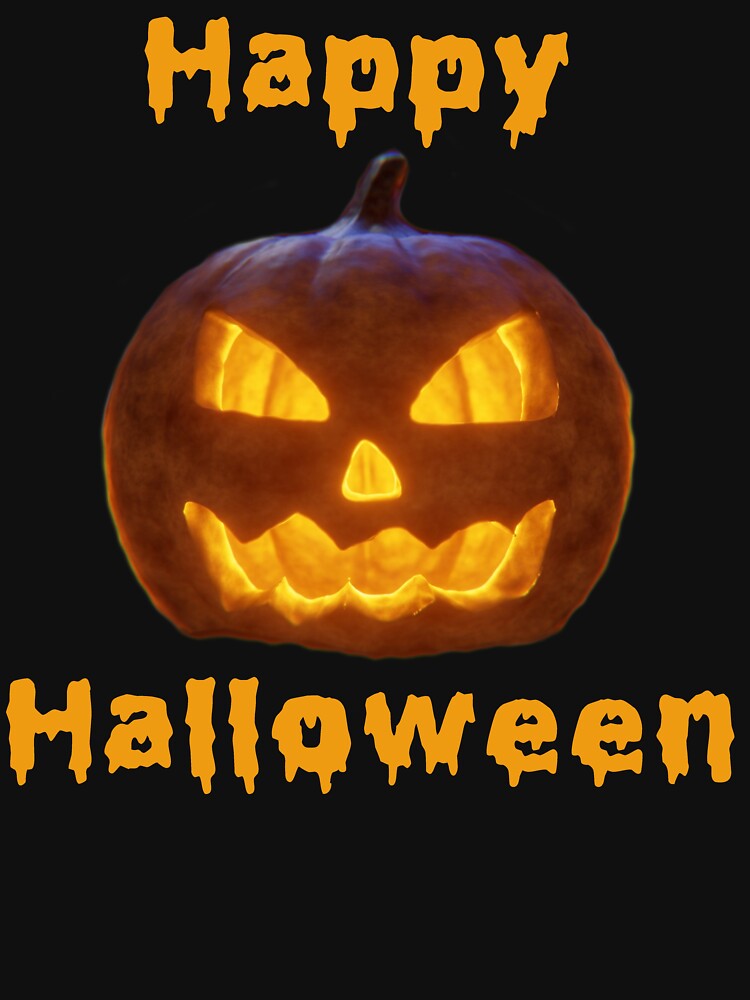 Happy Halloween Pumpkin jack-o-lantern by Brad Chambers