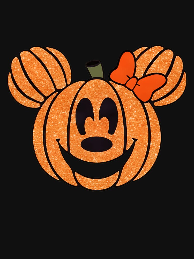 Glitter Mouse Pumpkin Halloween Face by LisaMarti16605
