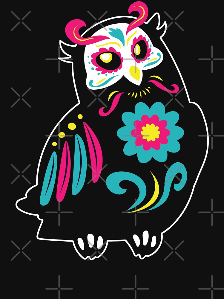 Dia de Los Muertos Owl Owls Mexiko by MooonTees